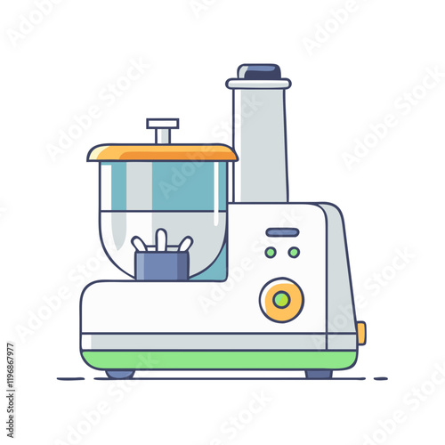food processor vector icon, food processor vector illustration -simple illustration of food processor, perfect for food processor logos and icons and themed design 