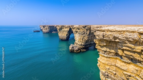 Coastal Cliffs and Ocean Panorama
