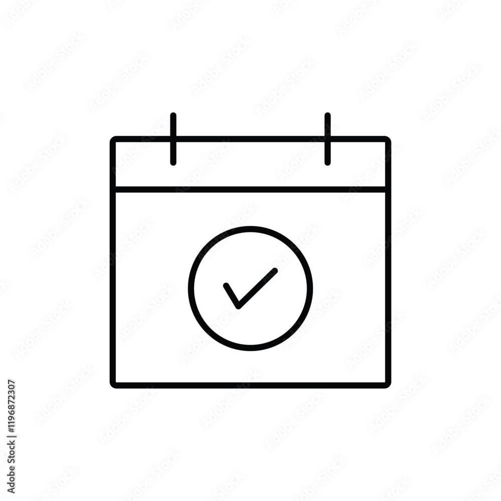 Appointment icon logo sign set vector outline Appointment icon logo sign set vector outline