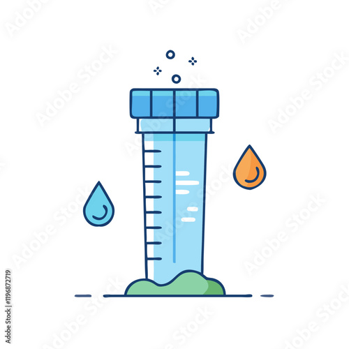 rain gauge vector icon, rain gauge vector illustration -simple illustration of rain gauge, perfect for rain gauge logos and icons and themed design 
