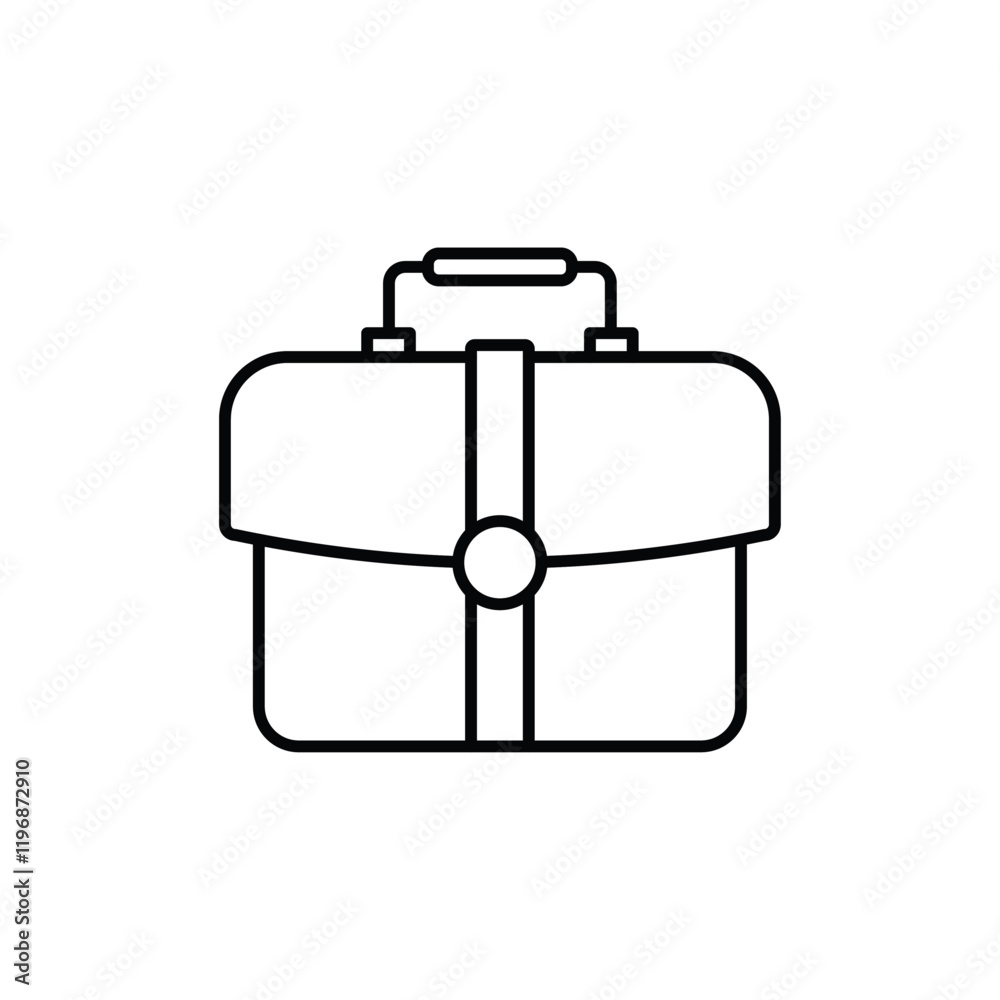 Briefcase icon logo sign set vector outline Briefcase icon logo sign set vector outline