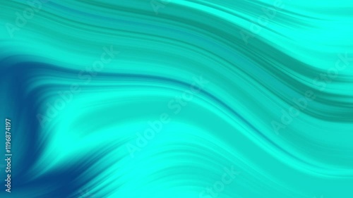 Soft Teal Blue Wavy Abstract Background.