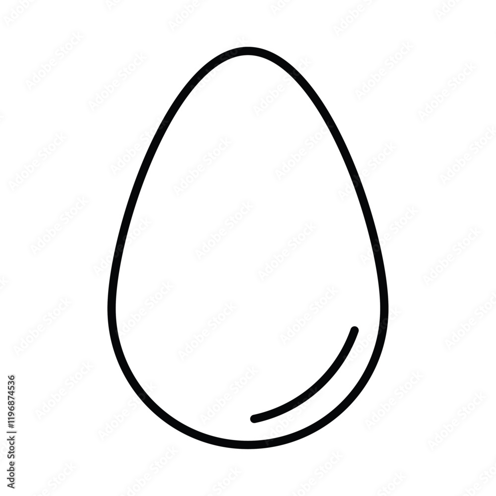 Egg icon logo sign set vector outline Egg icon logo sign set vector outline