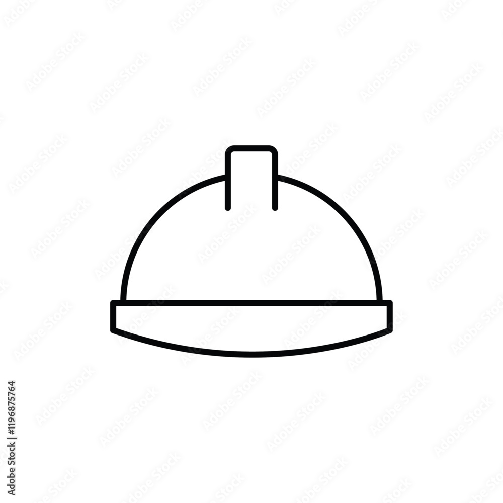 Helmet icon logo sign set vector outline Helmet icon logo sign set vector outline