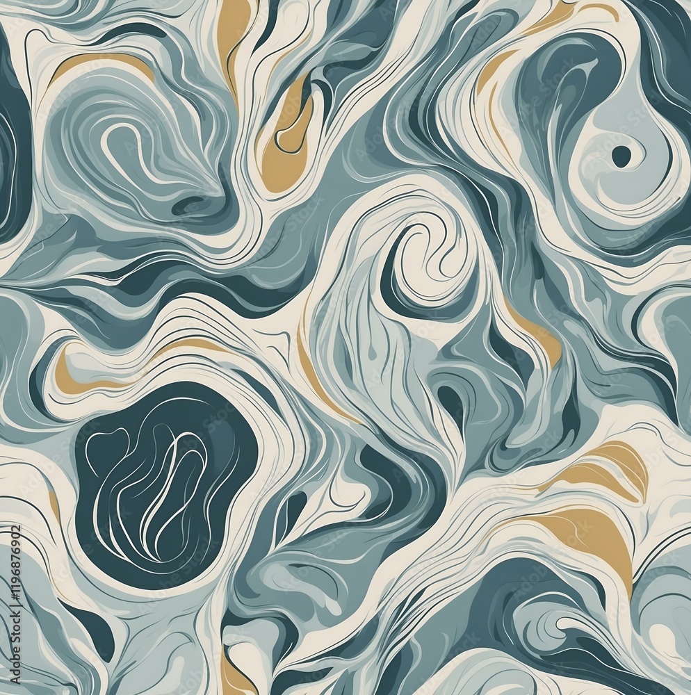 Seamless abstract marble pattern with a harmonious blend of colors, perfect for design applications Seamless abstract marble pattern with a harmonious blend of colors, perfect for design applications