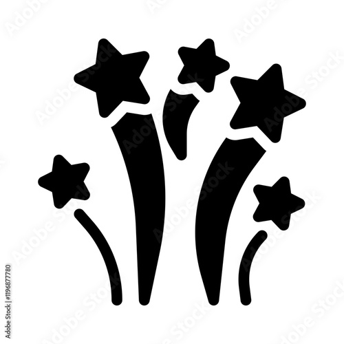 fireworks glyph icon