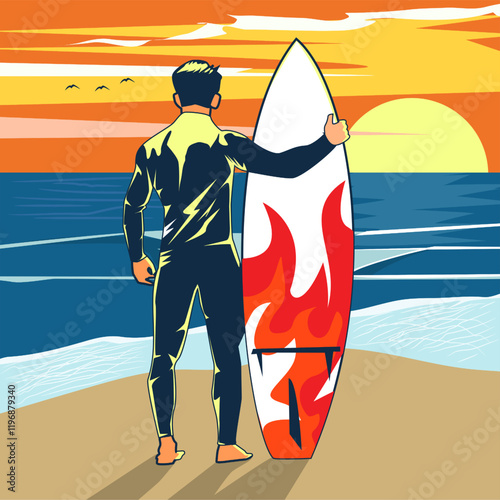 a man holding a surf board on the beach