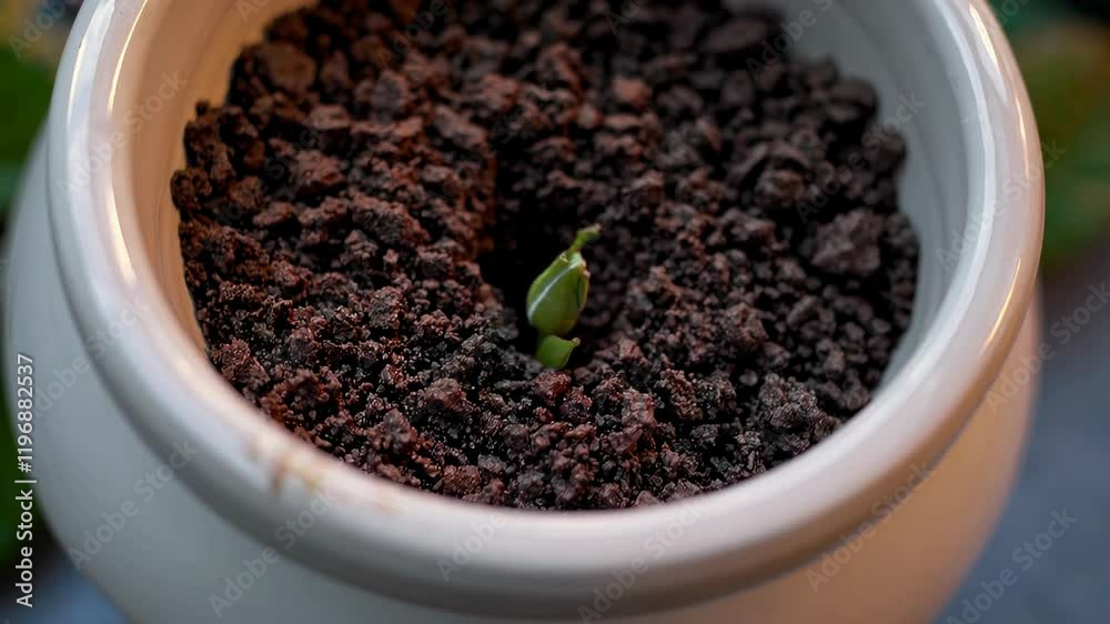 Timelapse capturing a rose growing into a fully bloomed flower in a pot, symbolizing elegance. Timelapse capturing a rose growing into a fully bloomed flower in a pot, symbolizing elegance.