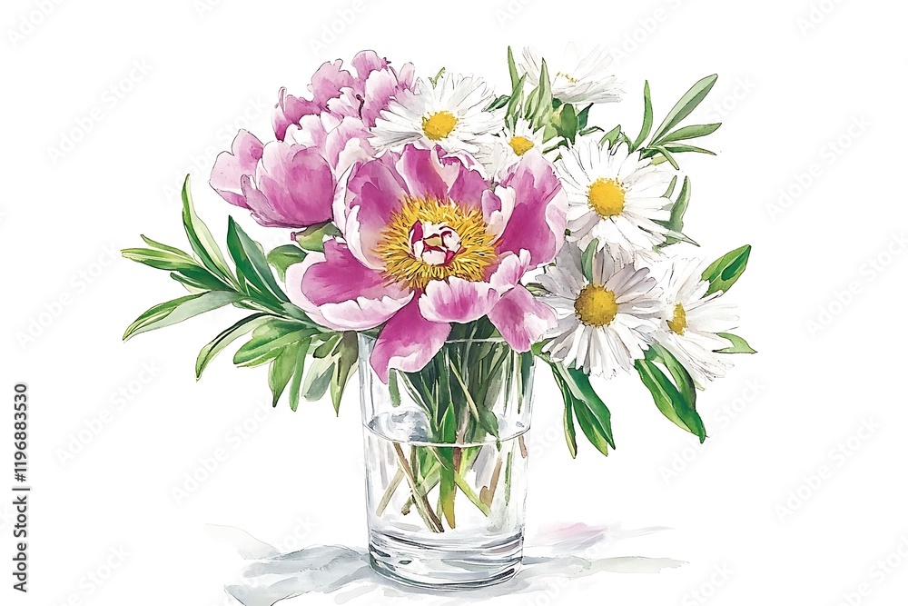 custom made wallpaper toronto digitalDelicate Floral Arrangement in Vase