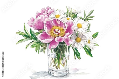 Wallpaper Mural Delicate Floral Arrangement in Vase Torontodigital.ca