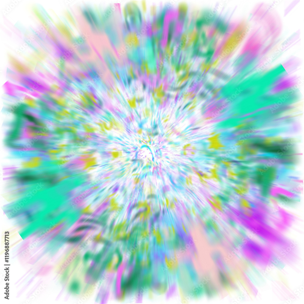 An abstract transparent iridescent color blur design element. An abstract transparent iridescent color blur design element.