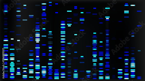 Genetic dna sequence map. Chromosome data pattern with x and y gene analysis. Abstract medical research for human antibody marker. Genome test evolution learning and architecture biotech bg design.