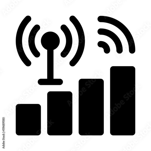 mobile network glyph icon