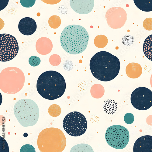 Seamless Tile Patterns Featuring Intricate Geometric and Floral Motifs, Hand-Drawn Doodles, and Traditional Ethnic Designs in Muted and Vibrant Color Palettes