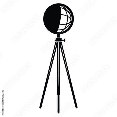 Modern Floor Lamp Vector Illustration - Interior Design Element