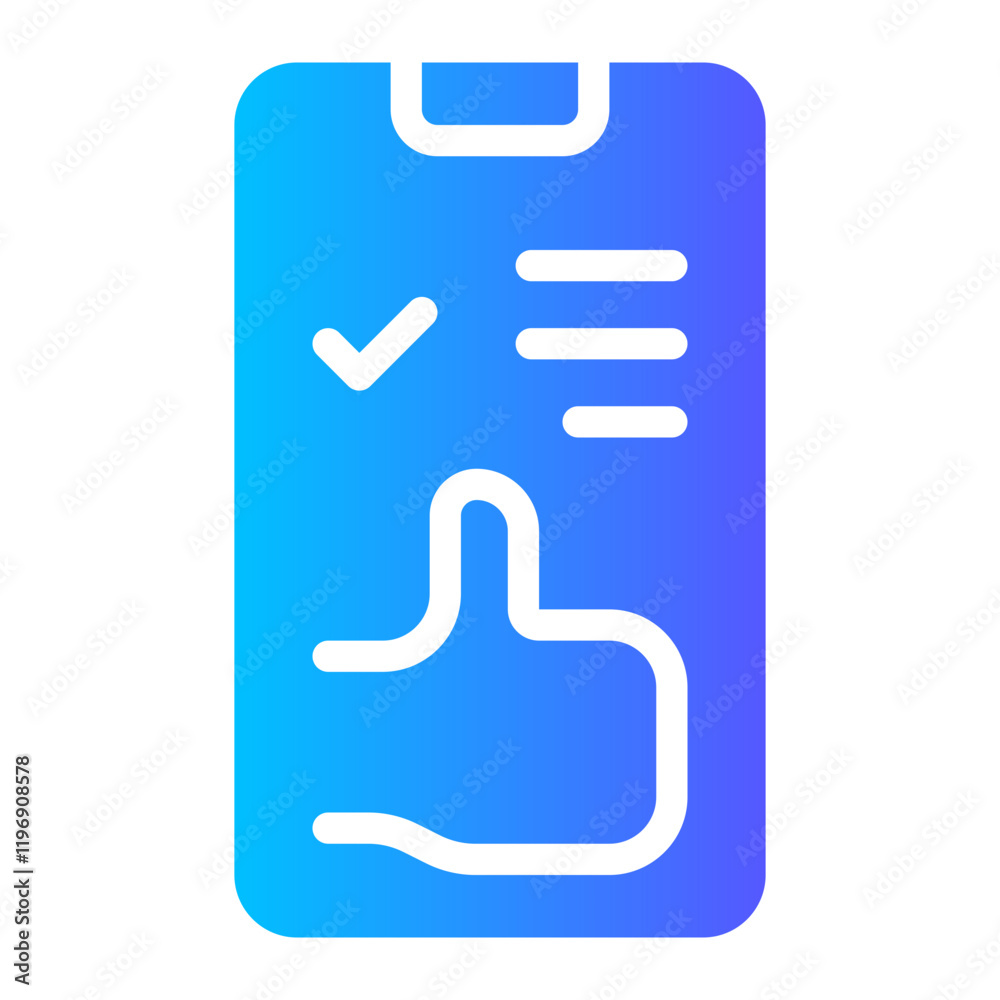 Fototapeta premium good review gradient icon