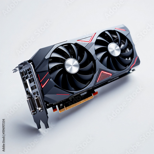a graphics card on a white background