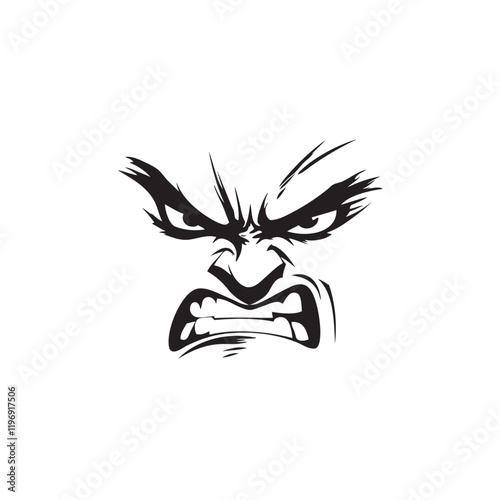 angry face expression