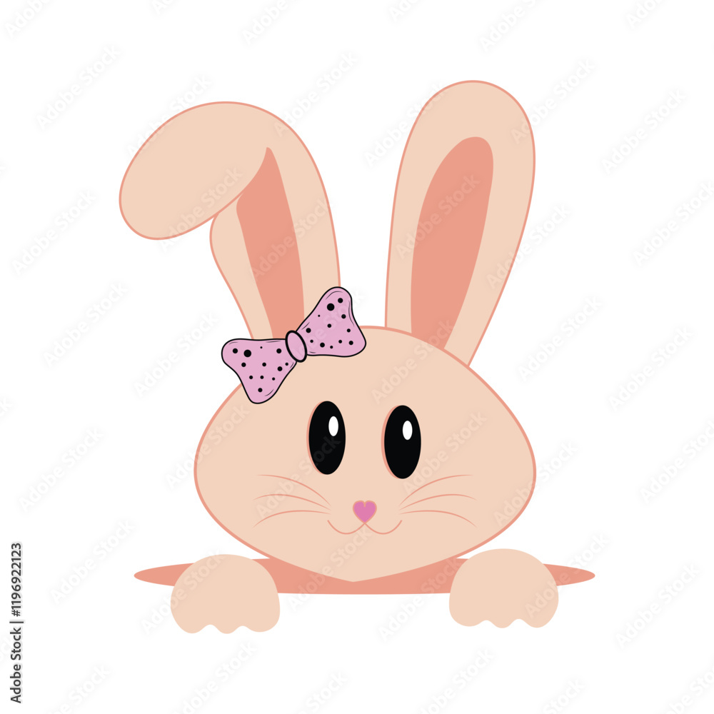Obraz premium Rabbit color vector concept EPS