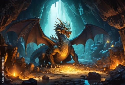 dragon in the night
