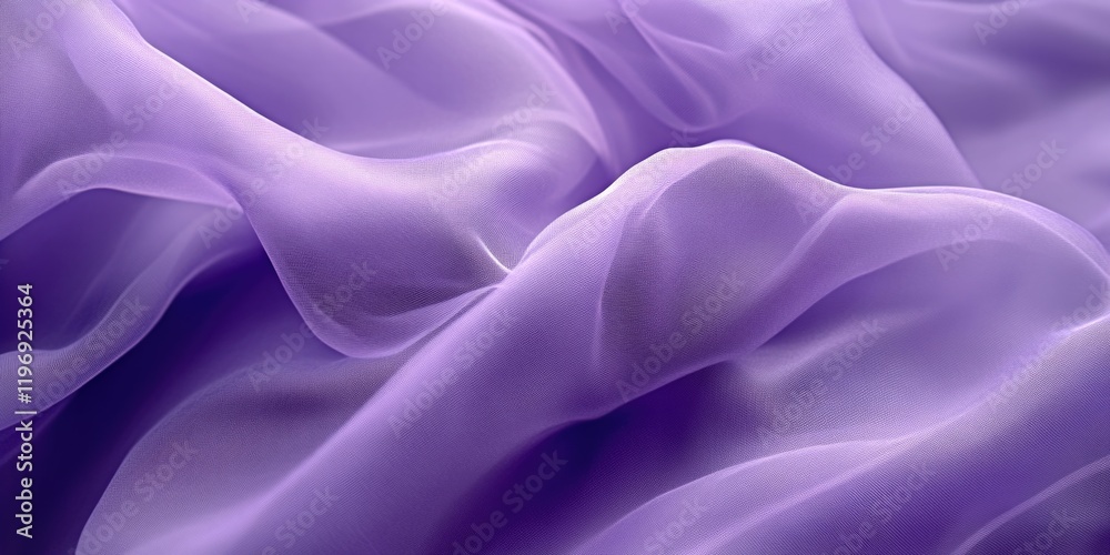Obraz premium Purple fabric with a wave pattern. The wave pattern is very detailed and the fabric is very soft