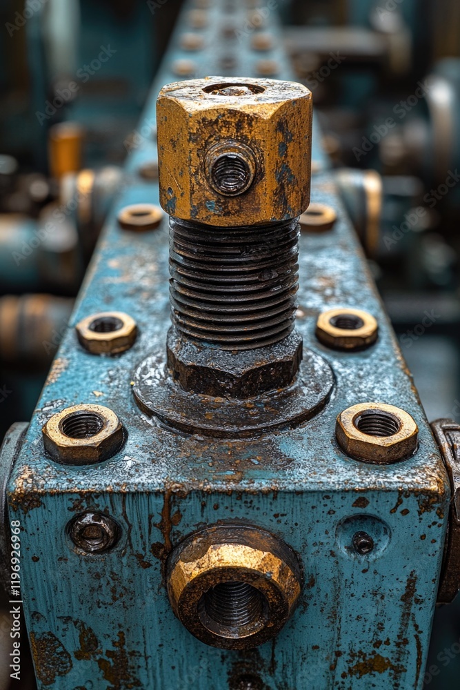 Close-up view of rusty metal object, ideal for industrial or decay-themed concepts Close-up view of rusty metal object, ideal for industrial or decay-themed concepts
