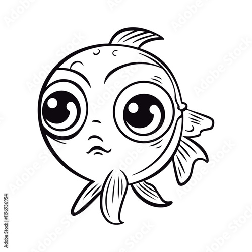 Cute cartoon Mackerel illustration