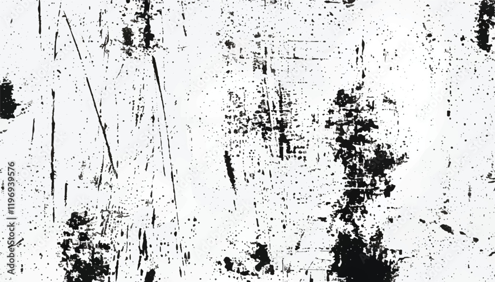 Black and white Grunge background. Abstract monochrome vector texture. Grunge Texture Vector Isolated on White Background. Background of cracks, scuffs, chips, stains, ink spots, lines. EPS10. Black and white Grunge background. Abstract monochrome vector texture. Grunge Texture Vector Isolated on White Background. Background of cracks, scuffs, chips, stains, ink spots, lines. EPS10.
