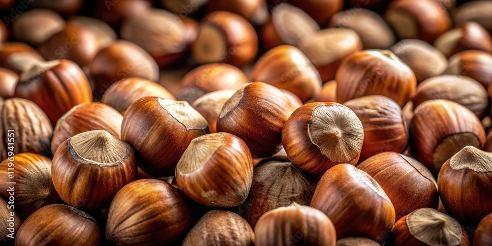Close-up of fresh, organic hazelnuts, isolated on white. Nighttime photography captures their rich texture. Close-up of fresh, organic hazelnuts, isolated on white. Nighttime photography captures their rich texture.