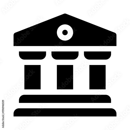 courthouse glyph icon