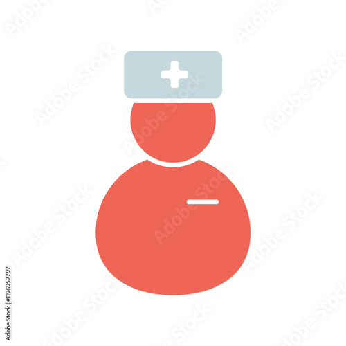 Icon a NURSE, isolated against a clean background.