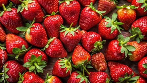 High-resolution image: Ugly yet delicious organic strawberries. Plenty of copy space. Imperfect produce, perfect taste.