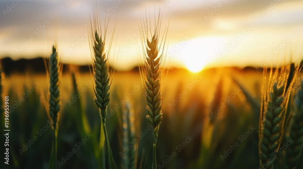 National Grain Free Day Golden wheat field at sunset with warm sunlight and vibrant skies National Grain Free Day Golden wheat field at sunset with warm sunlight and vibrant skies