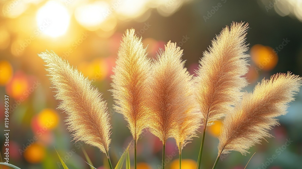 Golden grass sunset garden bokeh nature Golden grass sunset garden bokeh nature