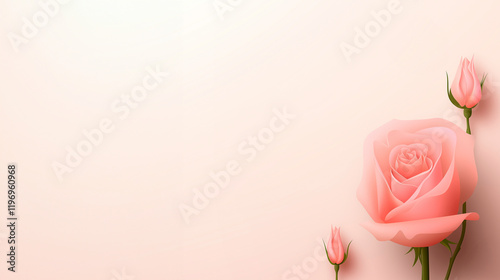 Soft rose background for romantic designs