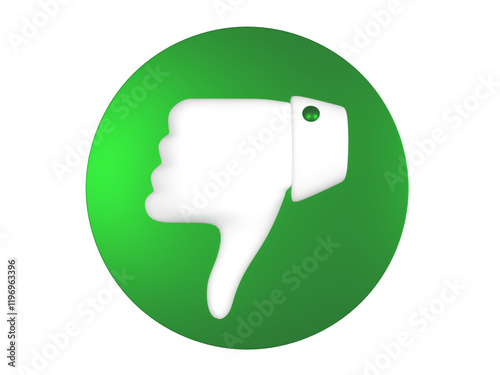 illustration of an icon unlike 3d green