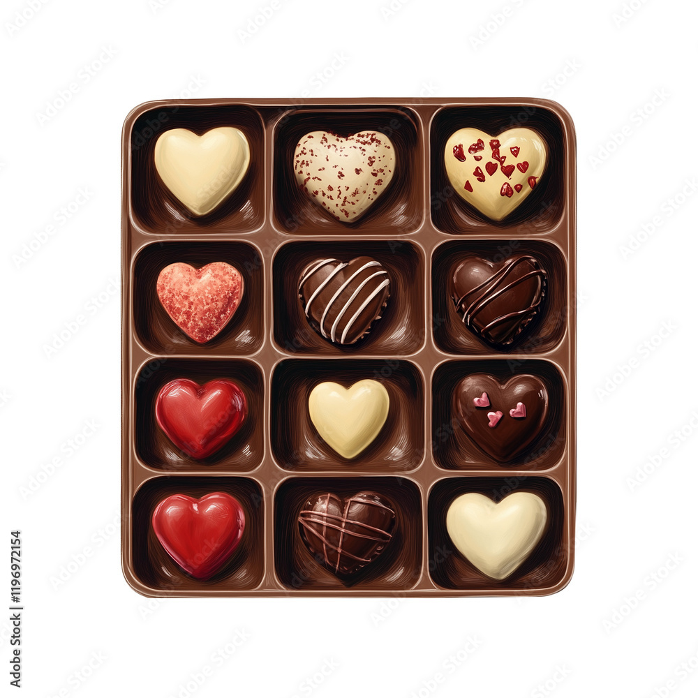 valentine chocolate on a transparent background valentine chocolate on a transparent background