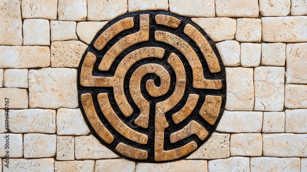 A photostock of a maze puzzle with bold black outlines on a white background, perfect for educational or problem-solving themes. High Quality A photostock of a maze puzzle with bold black outlines on a white background, perfect for educational or problem-solving themes. High Quality