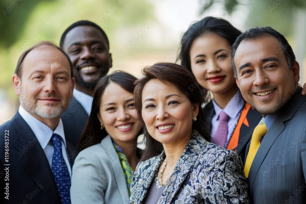 Group of successful multiethnic business team, Generative AI Group of successful multiethnic business team, Generative AI