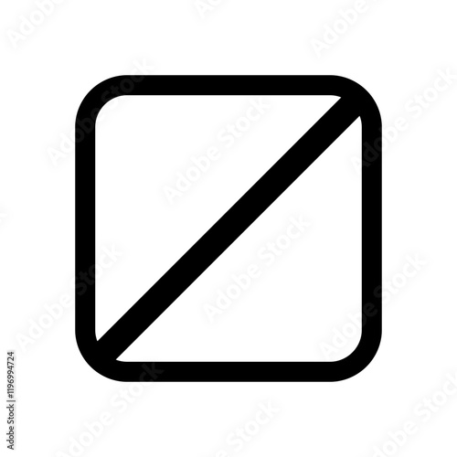 Forbidden symbol