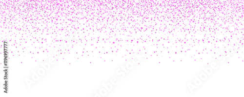 pink glitter dust sparkle confetti isolated on a transparent background. shimmering particles. glamour festive rose dust particles. Falling pink glitter powder dots. celebration, party design elements