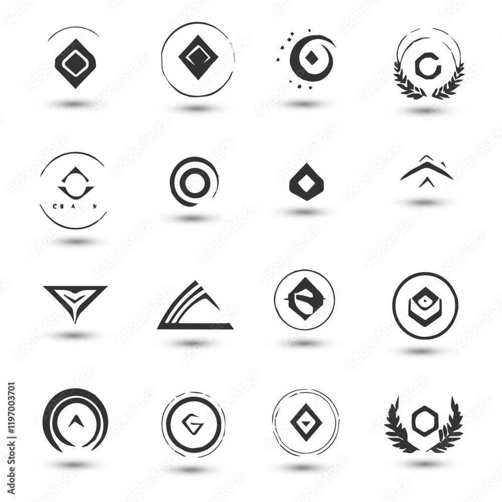 Design icon concept creative abstract logo collection Logo can be used for icon brand identity finance Design icon concept creative abstract logo collection Logo can be used for icon brand identity finance