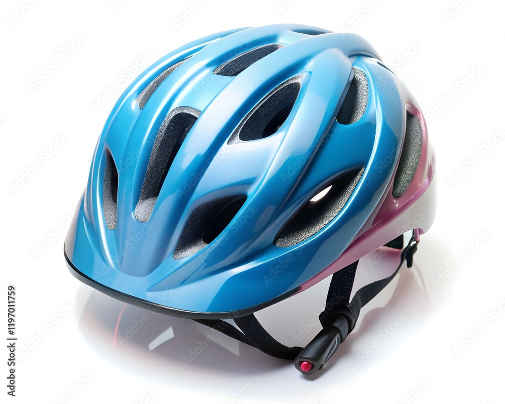Fototapeta premium bicycle helmet isolated on a white background