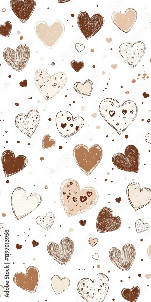Hearts Pattern Background for Happy Valentine's Day. Hearts Pattern Background for Happy Valentine's Day.