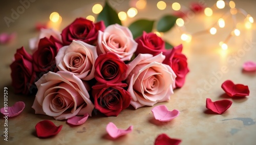 Delicate Heart-Shaped Rose Arrangement with Soft Pink Hues