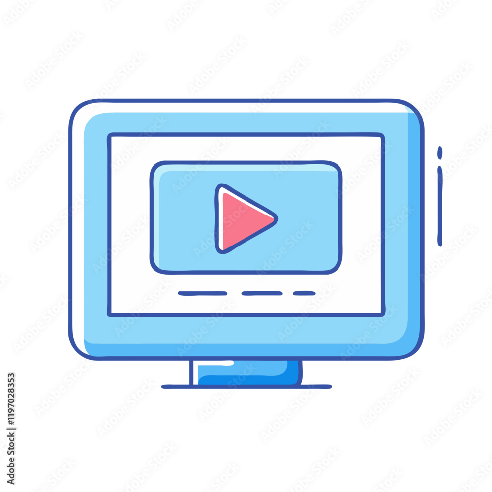 tv screen with play button icon, tv screen with play button vector tv screen with play button icon, tv screen with play button vector