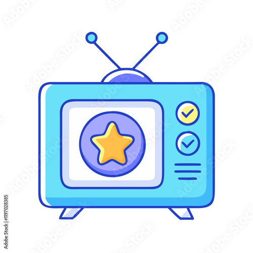 tv show logo vector icon, tv show logo vector illustration -simple illustration of tv show logo, perfect for tv show logo logos and icons and themed design 