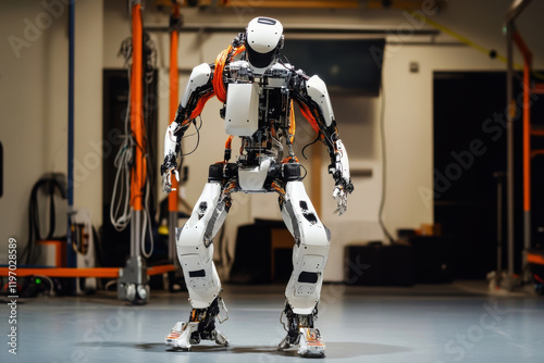 Industrial Bipedal Robot with Rugged Design photo