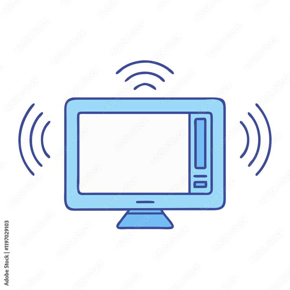 tv with sound waves vector icon, tv with sound waves vector illustration -simple illustration of tv with sound waves, perfect for tv with sound waves logos and icons and themed design tv with sound waves vector icon, tv with sound waves vector illustration -simple illustration of tv with sound waves, perfect for tv with sound waves logos and icons and themed design