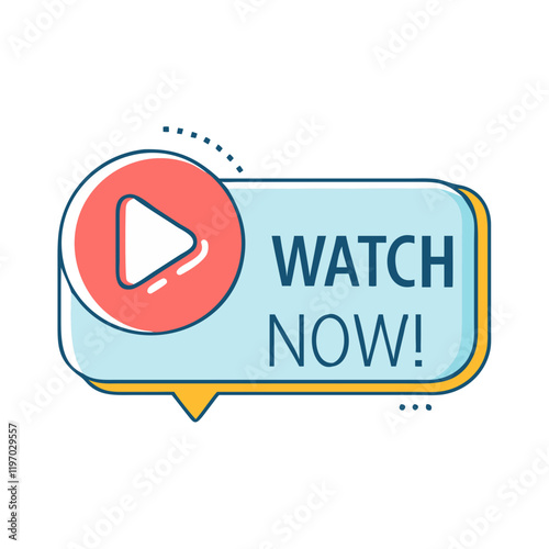 watch now text with a play button icon, watch now text with a play button vector,